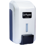 Dispenser ABS manual, Le-Papier, pentru sapun lichid, 770 ML, alb, 10.5 x 11 CM